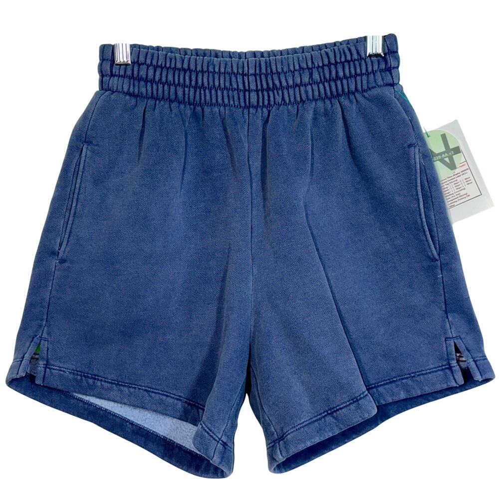 NEW Abercrombie & Fitch Navy Blue Athletic Lounge Pajama Sweat Shorts Womens 2XS